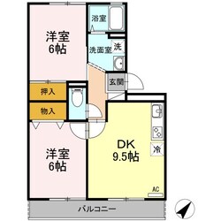 シャトレー西本IIの物件間取画像